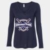 Women's Flowy Long Sleeve V-Neck Tee Thumbnail