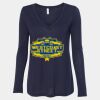 Women's Flowy Long Sleeve V-Neck Tee Thumbnail