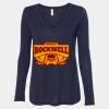 Women's Flowy Long Sleeve V-Neck Tee Thumbnail