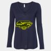 Women's Flowy Long Sleeve V-Neck Tee Thumbnail