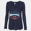 Women's Flowy Long Sleeve V-Neck Tee Thumbnail