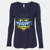Women's Flowy Long Sleeve V-Neck Tee Thumbnail