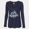 Women's Flowy Long Sleeve V-Neck Tee Thumbnail
