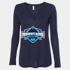 Women's Flowy Long Sleeve V-Neck Tee Thumbnail