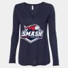 Women's Flowy Long Sleeve V-Neck Tee Thumbnail