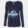 Women's Flowy Long Sleeve V-Neck Tee Thumbnail