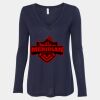 Women's Flowy Long Sleeve V-Neck Tee Thumbnail