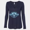 Women's Flowy Long Sleeve V-Neck Tee Thumbnail