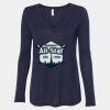 Women's Flowy Long Sleeve V-Neck Tee Thumbnail