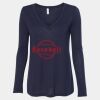 Women's Flowy Long Sleeve V-Neck Tee Thumbnail