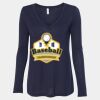 Women's Flowy Long Sleeve V-Neck Tee Thumbnail