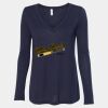 Women's Flowy Long Sleeve V-Neck Tee Thumbnail