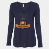 Women's Flowy Long Sleeve V-Neck Tee Thumbnail