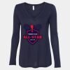 Women's Flowy Long Sleeve V-Neck Tee Thumbnail