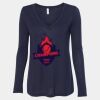 Women's Flowy Long Sleeve V-Neck Tee Thumbnail