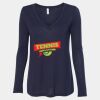 Women's Flowy Long Sleeve V-Neck Tee Thumbnail