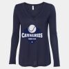 Women's Flowy Long Sleeve V-Neck Tee Thumbnail