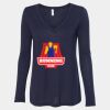 Women's Flowy Long Sleeve V-Neck Tee Thumbnail