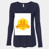 Women's Flowy Long Sleeve V-Neck Tee Thumbnail