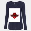 Women's Flowy Long Sleeve V-Neck Tee Thumbnail