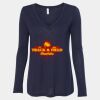 Women's Flowy Long Sleeve V-Neck Tee Thumbnail