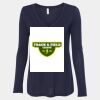 Women's Flowy Long Sleeve V-Neck Tee Thumbnail