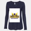 Women's Flowy Long Sleeve V-Neck Tee Thumbnail