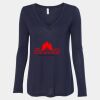 Women's Flowy Long Sleeve V-Neck Tee Thumbnail