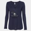 Women's Flowy Long Sleeve V-Neck Tee Thumbnail