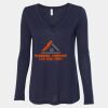 Women's Flowy Long Sleeve V-Neck Tee Thumbnail