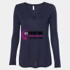 Women's Flowy Long Sleeve V-Neck Tee Thumbnail