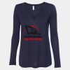 Women's Flowy Long Sleeve V-Neck Tee Thumbnail