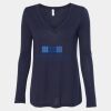Women's Flowy Long Sleeve V-Neck Tee Thumbnail