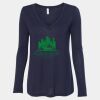 Women's Flowy Long Sleeve V-Neck Tee Thumbnail
