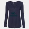 Women's Flowy Long Sleeve V-Neck Tee Thumbnail