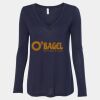 Women's Flowy Long Sleeve V-Neck Tee Thumbnail