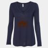 Women's Flowy Long Sleeve V-Neck Tee Thumbnail