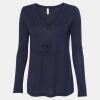 Women's Flowy Long Sleeve V-Neck Tee Thumbnail