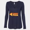 Women's Flowy Long Sleeve V-Neck Tee Thumbnail