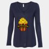 Women's Flowy Long Sleeve V-Neck Tee Thumbnail