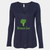 Women's Flowy Long Sleeve V-Neck Tee Thumbnail