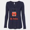 Women's Flowy Long Sleeve V-Neck Tee Thumbnail