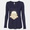 Women's Flowy Long Sleeve V-Neck Tee Thumbnail