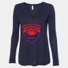 Women's Flowy Long Sleeve V-Neck Tee Thumbnail