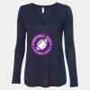 Women's Flowy Long Sleeve V-Neck Tee Thumbnail