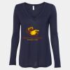 Women's Flowy Long Sleeve V-Neck Tee Thumbnail