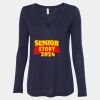 Women's Flowy Long Sleeve V-Neck Tee Thumbnail