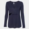 Women's Flowy Long Sleeve V-Neck Tee Thumbnail