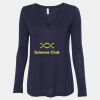 Women's Flowy Long Sleeve V-Neck Tee Thumbnail
