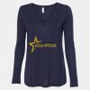 Women's Flowy Long Sleeve V-Neck Tee Thumbnail